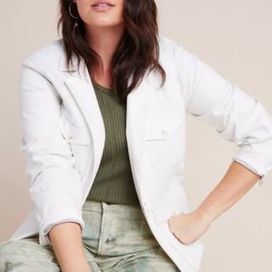 Anthropologie Jackets | White Blazer Jacket